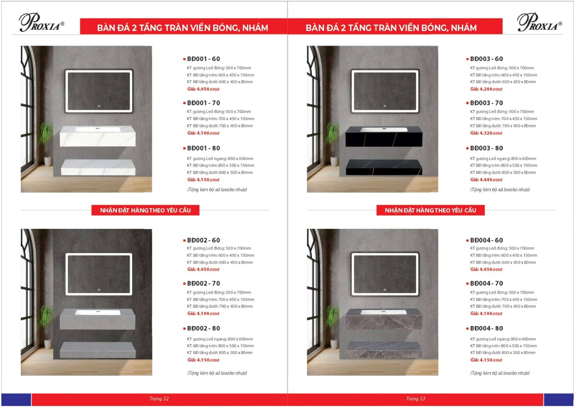 Thiết bị vệ sinh PROXIA Catalogue và Bảng giá mới nhất 2026 /Page 17